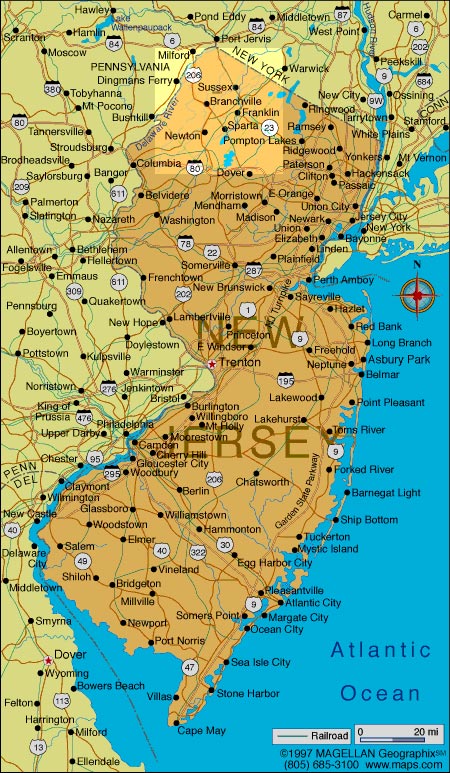 New Jersey Map